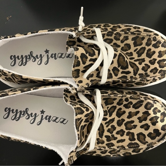Gypsy Jazz Eva Leopard Shoes Sz 9.5 - Picture 5 of 7